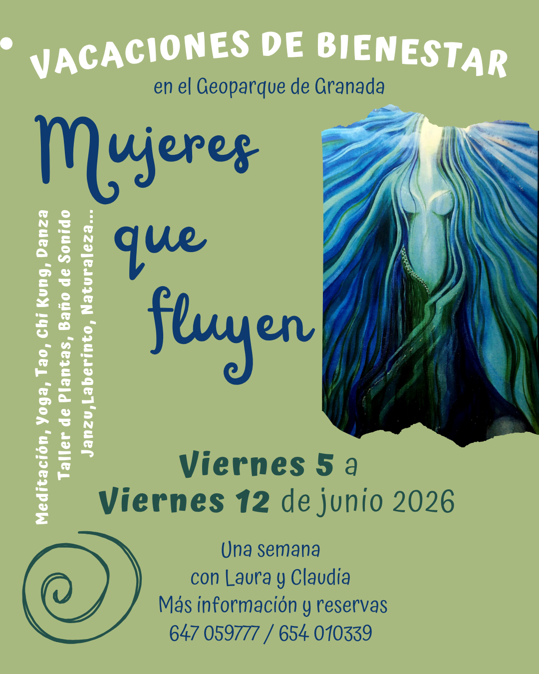 cartel Mujeres que fluyen 2026